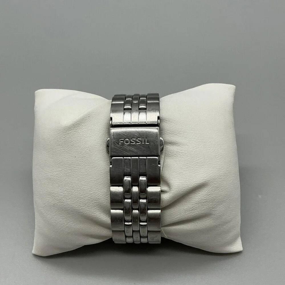 Fossil Micah ES4268 Women Watch 32mm MOP Stainless Crystals New Battery 6